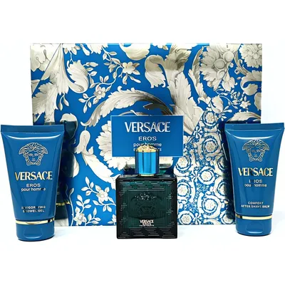 Парфюмерный набор Versace Eros Туалетная вода+Гель для душа+Лосьон после бритья (3x50мл)