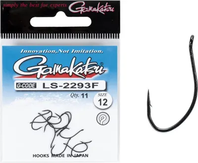 Набор крючков рыболовных Gamakatsu LS-2293F New Label Eyed Hooks Black разм. 12 (11шт)