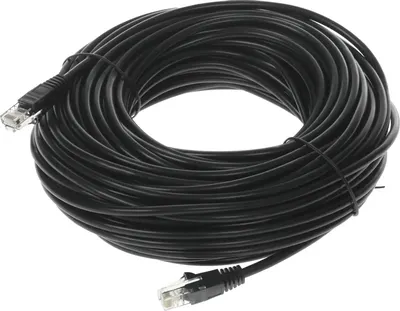 Кабель Buro Литой Molded UTP кат.5E 4 пары 26AWG (25м, черный)