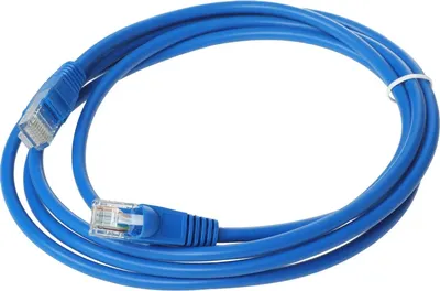 Кабель Buro Литой Molded UTP кат.5E 4 пары 26AWG (5м, синий)