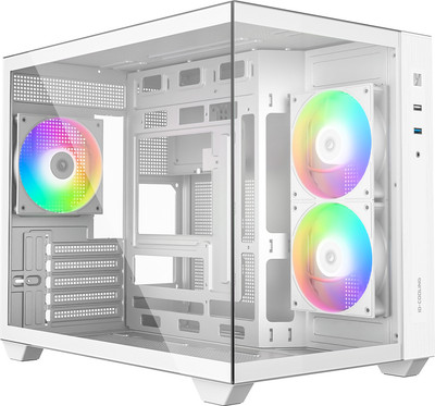 Корпус для компьютера ID-Cooling VIEW 500 ARGB WH (без БП, белый)