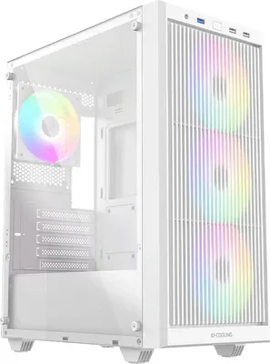 Корпус для компьютера ID-Cooling WARE 300 ARGB WH (без БП, белый)
