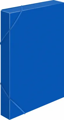 Папка для бумаг Бюрократ BA40/07BLUE (синий)