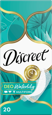 Прокладки ежедневные Discreet Deo Water Lily Multiform Single (20шт)