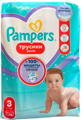 Подгузники-трусики детские Pampers Pants Midi 6-11кг (38шт)