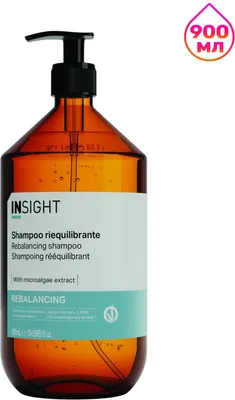 Шампунь для волос Insight Rebalancing Shampoo (900мл, стекло)
