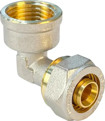Угольник соединительный Valfex Обжимной 20x3/4" 140/10 К / VF.352.N.020034