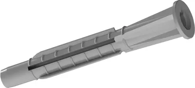 Дюбель универсальный Optimplast 6х51мм с бортом (пнд) (1000шт, серый)
