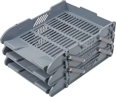 Лоток для бумаг Darvish DV-10557GR (серый)