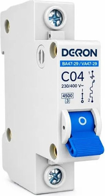 Выключатель автоматический DEKRON ВА47-29 1P С4A 4.5кА / mcb29-1-C04-dek