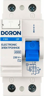 Устройство защитного отключения DEKRON ВД-40 2P 63А/300мА АС 4.5кА / rcd40-2-63-300AC-dek
