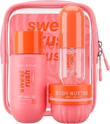 Набор косметики для тела Spark&Glow Body travel set vanilla blur