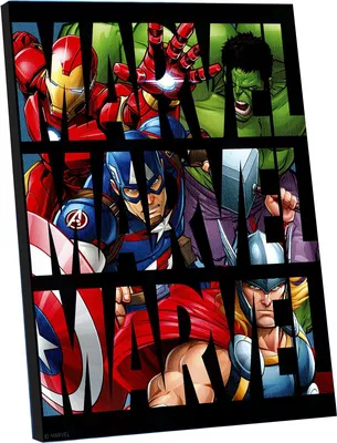 Картина по номерам Marvel Команда / 9872166