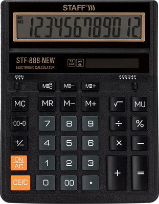 Калькулятор Staff STF-888-New / 273831 (черный)