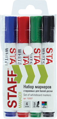 Набор маркеров Staff Manager WBM-300 / 152637 (4цв)