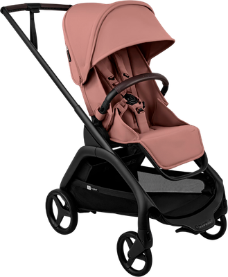 Детская прогулочная коляска Bugaboo Dragonfly complete (Black/Dusty Pink Plus)