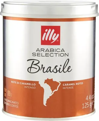 Кофе молотый illy Ground Arabica Selection Brazil (125г)