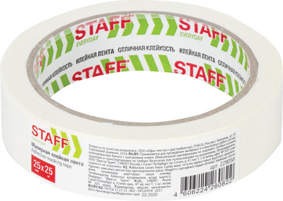 Лента малярная Staff 25ммx25м / 229058