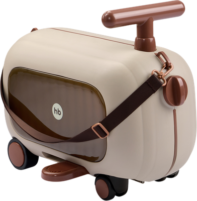 Чемодан на колесах Happy Baby Travy 50067 (песочный)