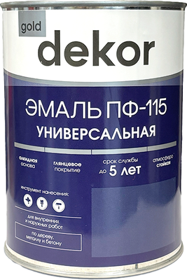 Эмаль Dekor ПФ-115 (800г, сиреневый)