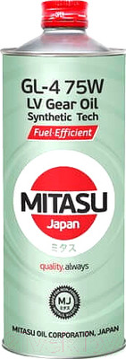 Трансмиссионное масло Mitasu Ultra LV Gear Oil 75W / MJ-420-1 (1л)