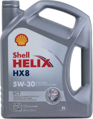 Моторное масло Shell Helix HX8 ECT 5W30 (5л)