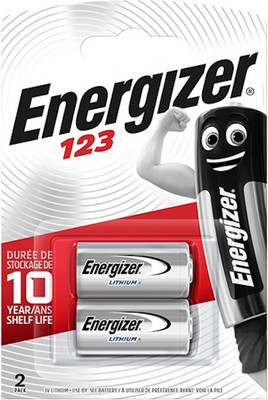 Комплект батареек Energizer CR123 2BP (2шт)