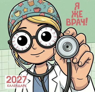 Календарь настенный Эксмо Я же врач. 2027 год (9785042491221)
