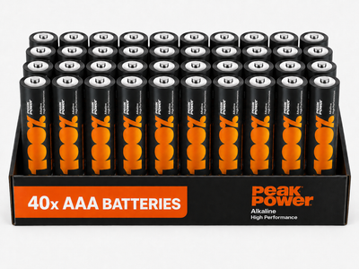Комплект батареек Peakpower LR03/PP24A-2S2 (40шт)