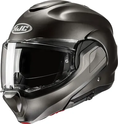 Мотошлем HJC F100 Semi Flat (S, титановый)