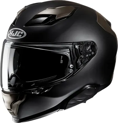 Мотошлем HJC F71 Semi Flat (M, черный/титановый)