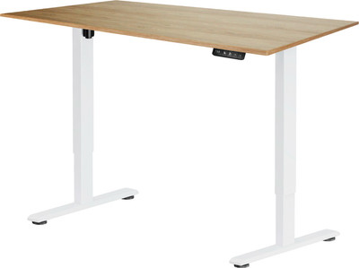 Стол с подъемным механизмом Ergosmart Electric Desk Prime 1380х800х18 (белый/дуб натуральный)