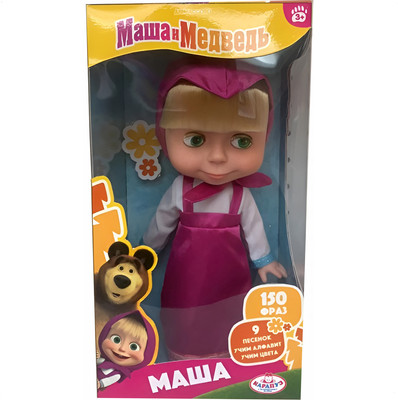 Кукла Карапуз Маша и Медведь MB25-150P1-BB