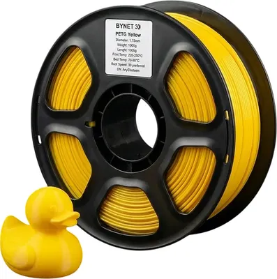 Пластик для 3D-печати BYNET3D PETG / BN_PETG0_YE (Yellow)