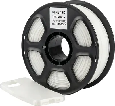 Пластик для 3D-печати BYNET3D TPU / BN_TPU00_Wh (White)