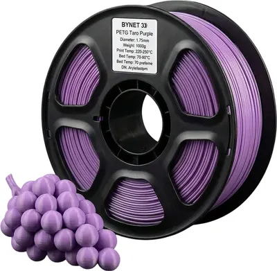 Пластик для 3D-печати BYNET3D PETG / BN_PETG0_TPE (Taro Purple)