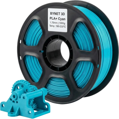 Пластик для 3D-печати BYNET3D PLA + / BN_PLA10_CN (Cyan)