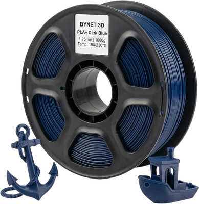 Пластик для 3D-печати BYNET3D PLA + / BN_PLA10_DBL (Dark Blue)