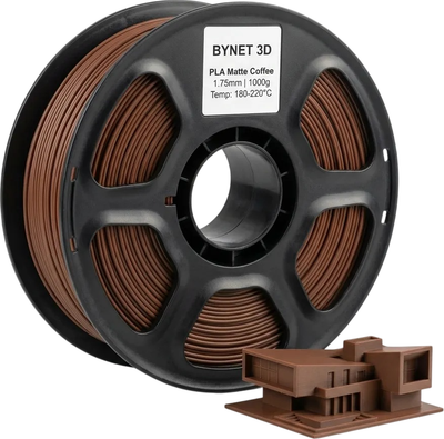Пластик для 3D-печати BYNET3D PLA / BN_PLA20_CE (Matte Coffee)