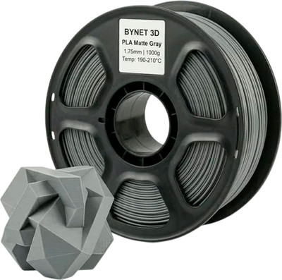 Пластик для 3D-печати BYNET3D PLA / BN_PLA20_GY (Matte Gray)