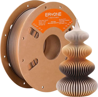 Пластик для 3D-печати Eryone Matte Gradient Rainbow PLA / G0109002 (1.75мм, 1кг, Coffee)