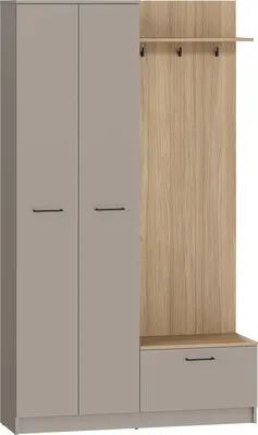 Шкаф Black Red White Ada / SZF2D1K 360 (глиняный серый/дуб урбан янтарный/глиняный серый)