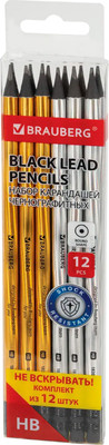 Набор простых карандашей Brauberg 182033 (12шт)