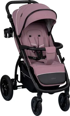 Детская прогулочная коляска INDIGO Epica Xl Air+ с сумкой (розовый)
