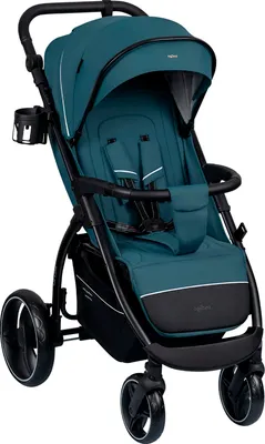 Детская прогулочная коляска INDIGO Epica Xl Air+ с сумкой (синий)