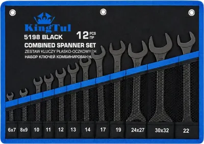 Набор ключей KingTul KT-5198 Black (68298)
