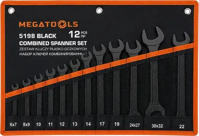 Набор ключей Megatools MT-5198 Black (68303)