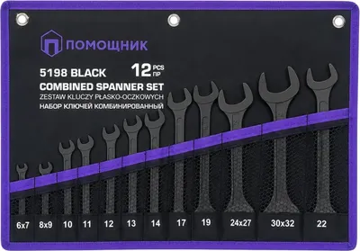 Набор ключей Помощник 5198 Black (68302)