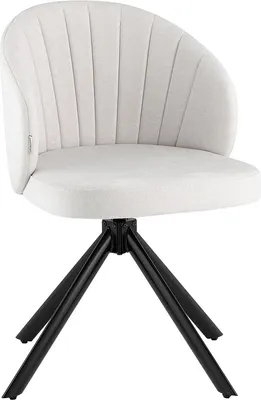 Стул Stool Group Ханнингем с поворотным механизмом / vd-hanningem-pm-pf-silver (велюр жемчужный)
