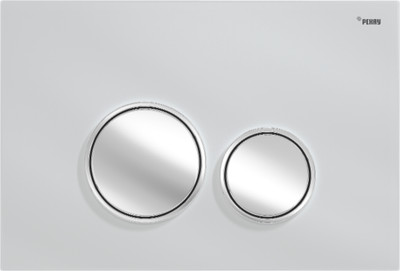 Кнопка для инсталляции РЕХАУ Nova Orb Glass с круглыми клавишами (глянцевые белый)